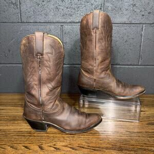 Durango Brown Leather Western Cowboy Boots Women’s 7.5 Mid Calf